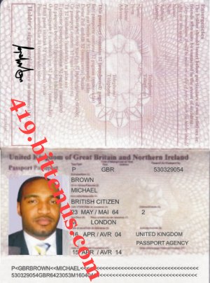 Passport Michael Brown